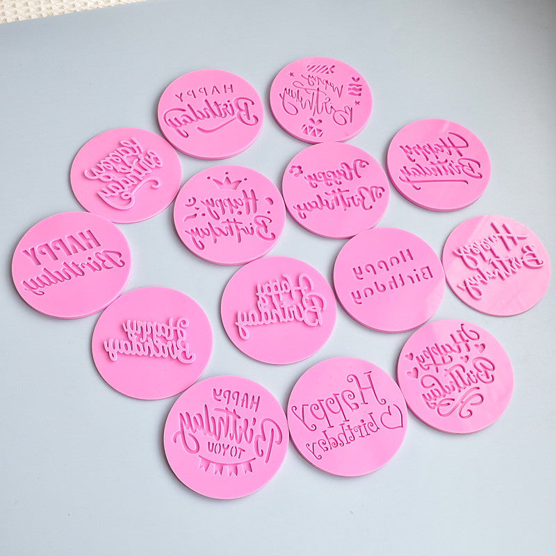 Birthday Cake Embosser Stamp