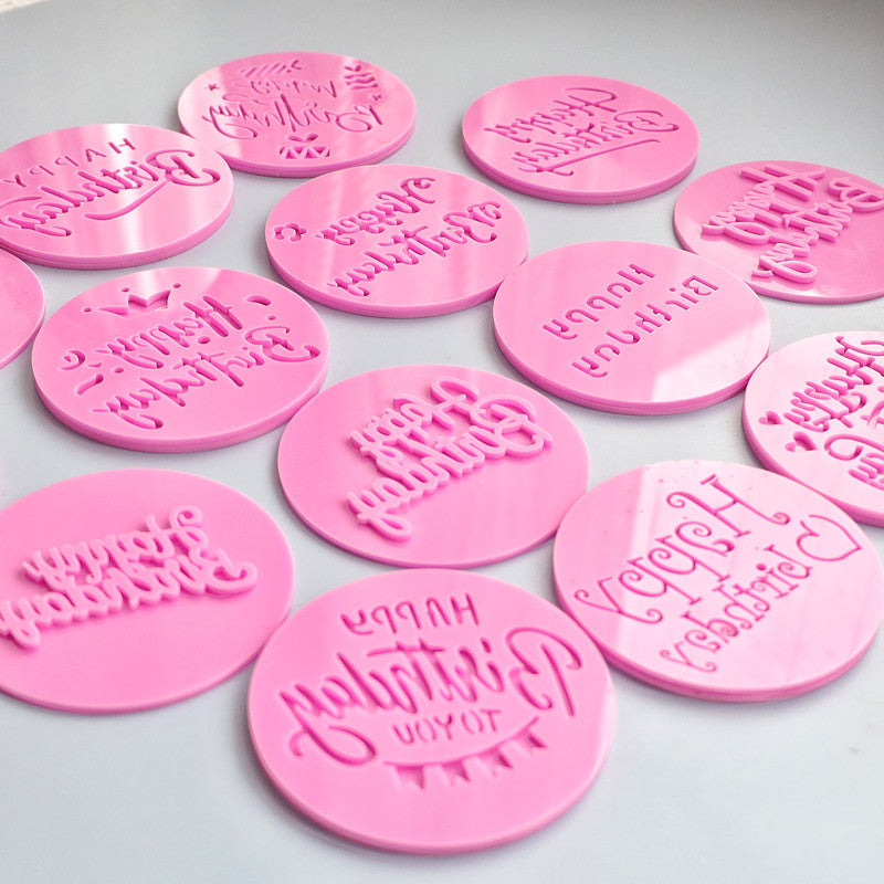Birthday Cake Embosser Stamp