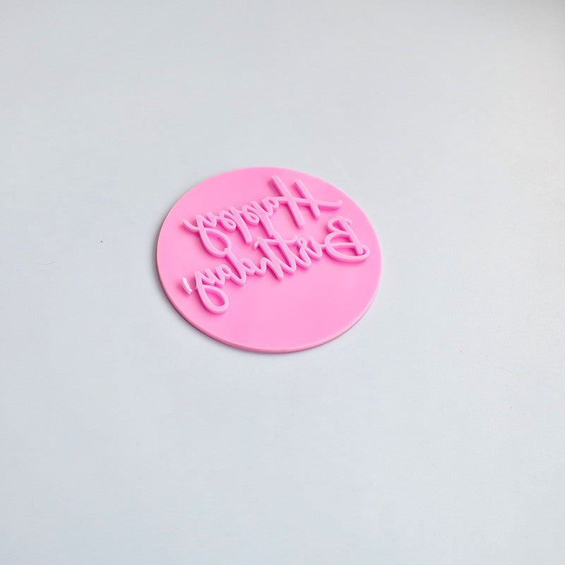 Birthday Cake Embosser Stamp
