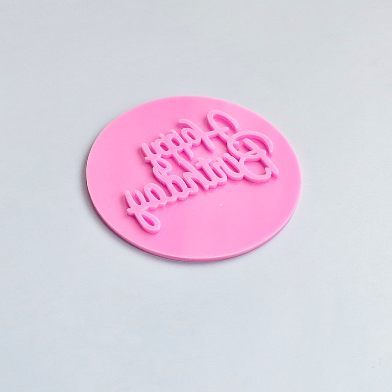 Birthday Cake Embosser Stamp