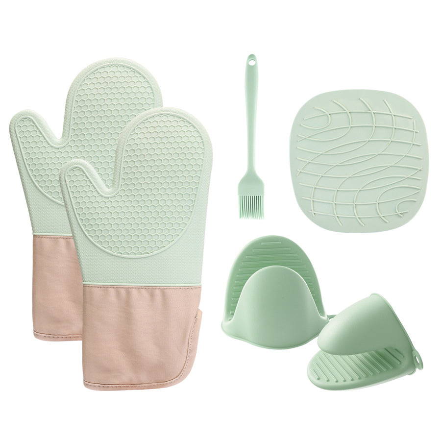 Silicone Pot Holders & Mitts Set