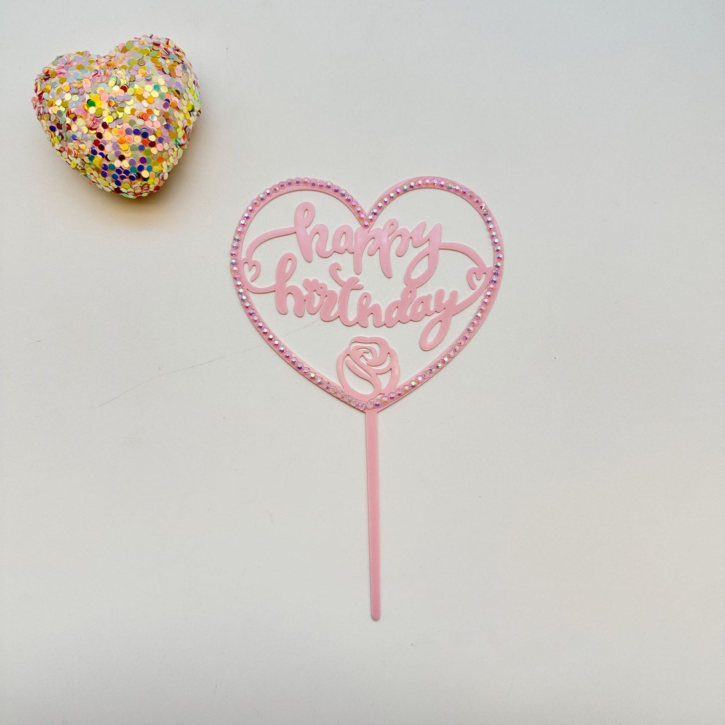 Acrylic Happy Birthday Cake Topper