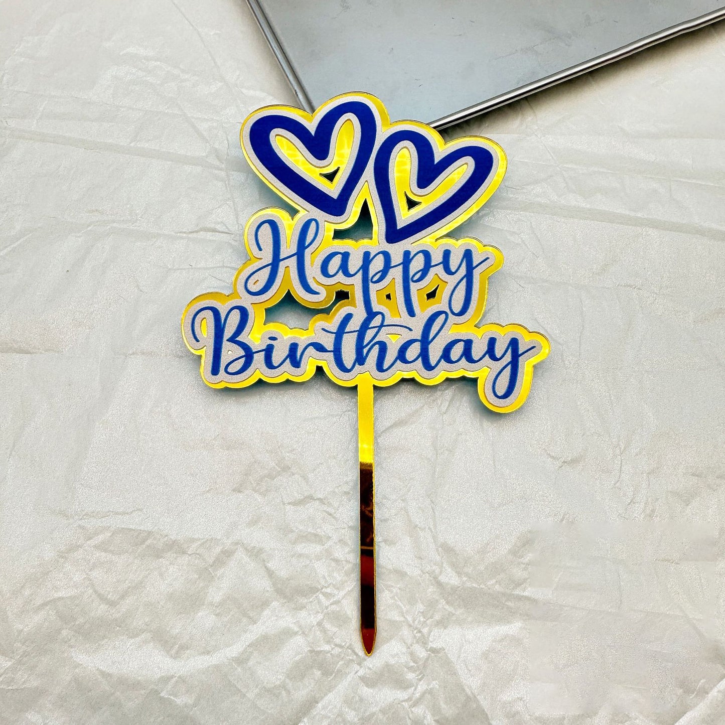 Acrylic Happy Birthday Cake Topper