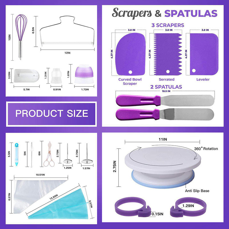 137-Piece Cake Baking Decorating Kit