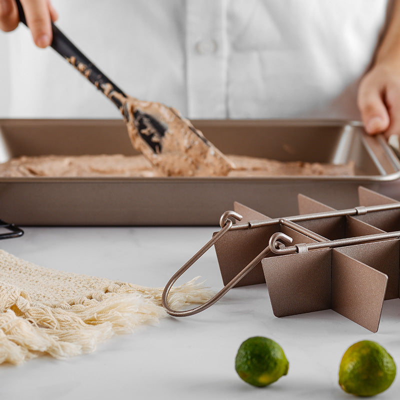 Non-Stick Brownie Cake Mold Pans with Dividers