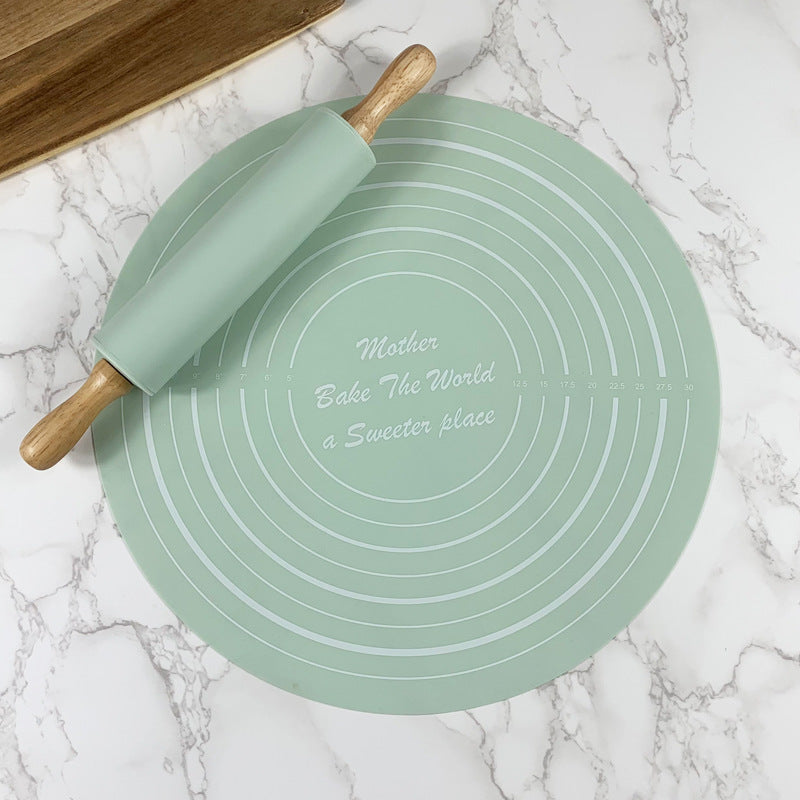 2-Piece Rolling Pin and Pastry Mat Set