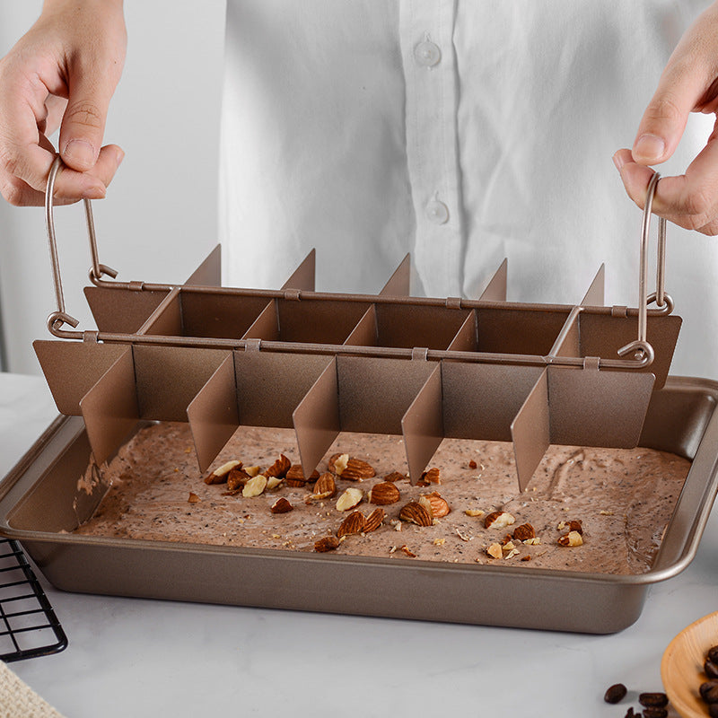 Non-Stick Brownie Cake Mold Pans with Dividers