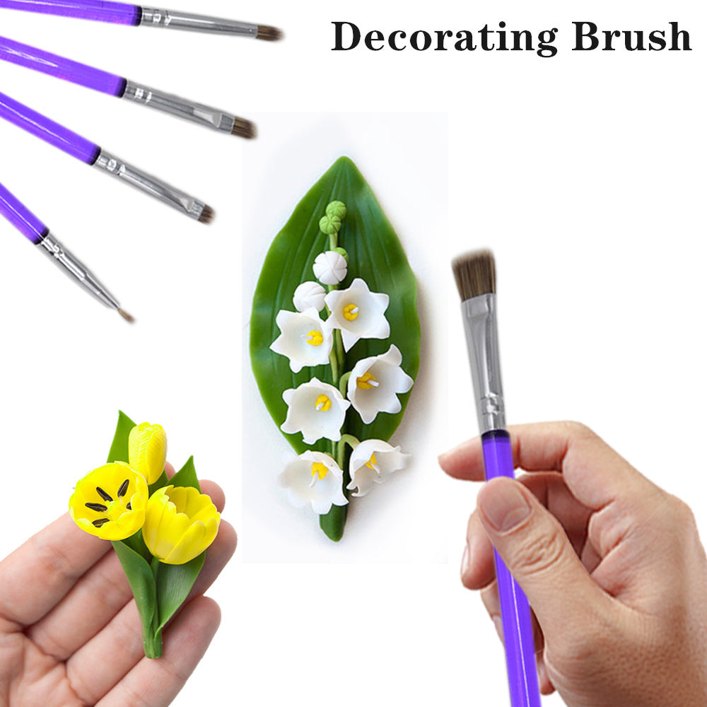 5-Piece Sugar Cookie Brush Set