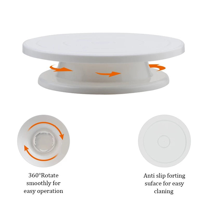 Eco-Friendly Wheat Straw Cake Decorating Revolving Stand
