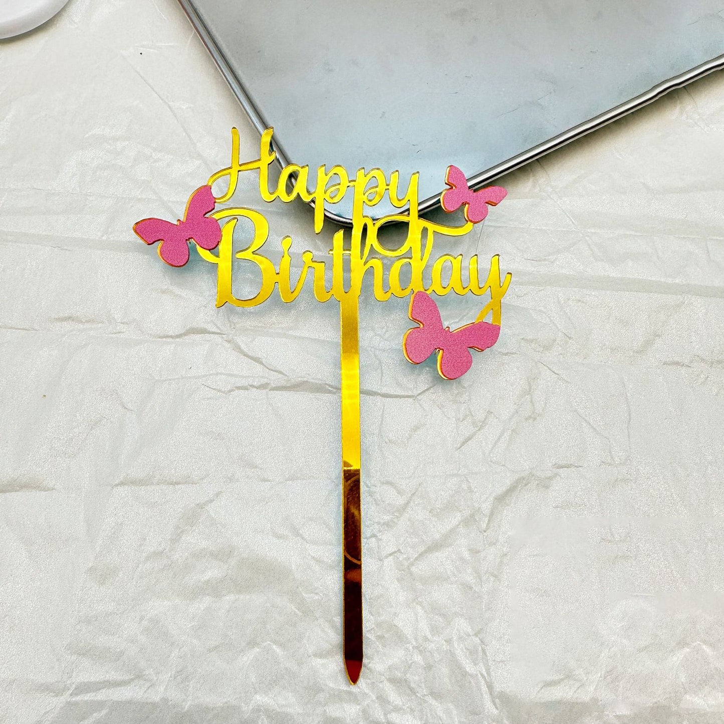 Acrylic Happy Birthday Cake Topper