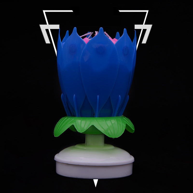 Rotating Musical Birthday Cake Firework Candles