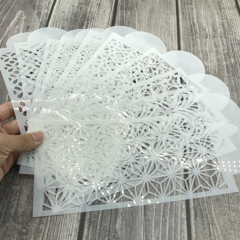 Elegant Cake Side Stencil