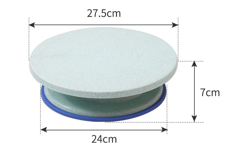 Eco-Friendly Wheat Straw Cake Decorating Revolving Stand