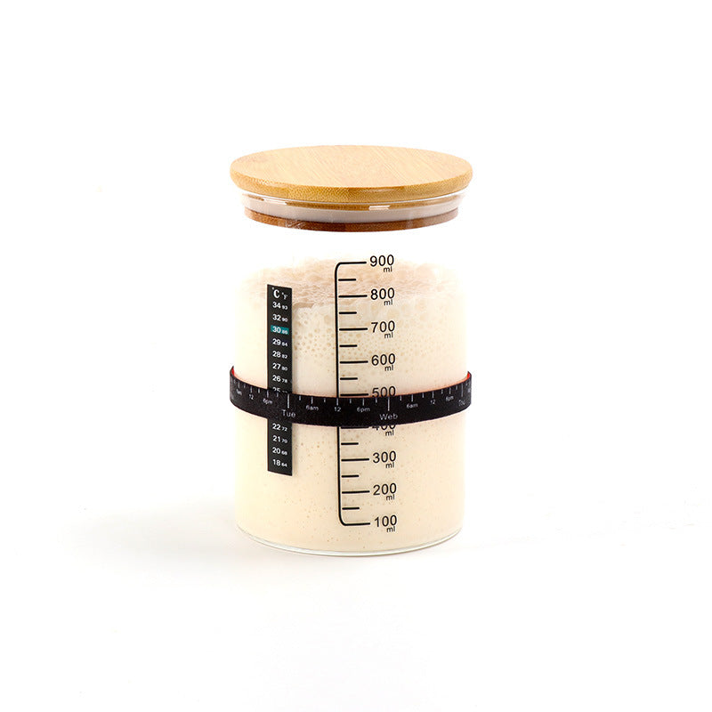 1000ml Sourdough Starter Jar with Bamboo Lid