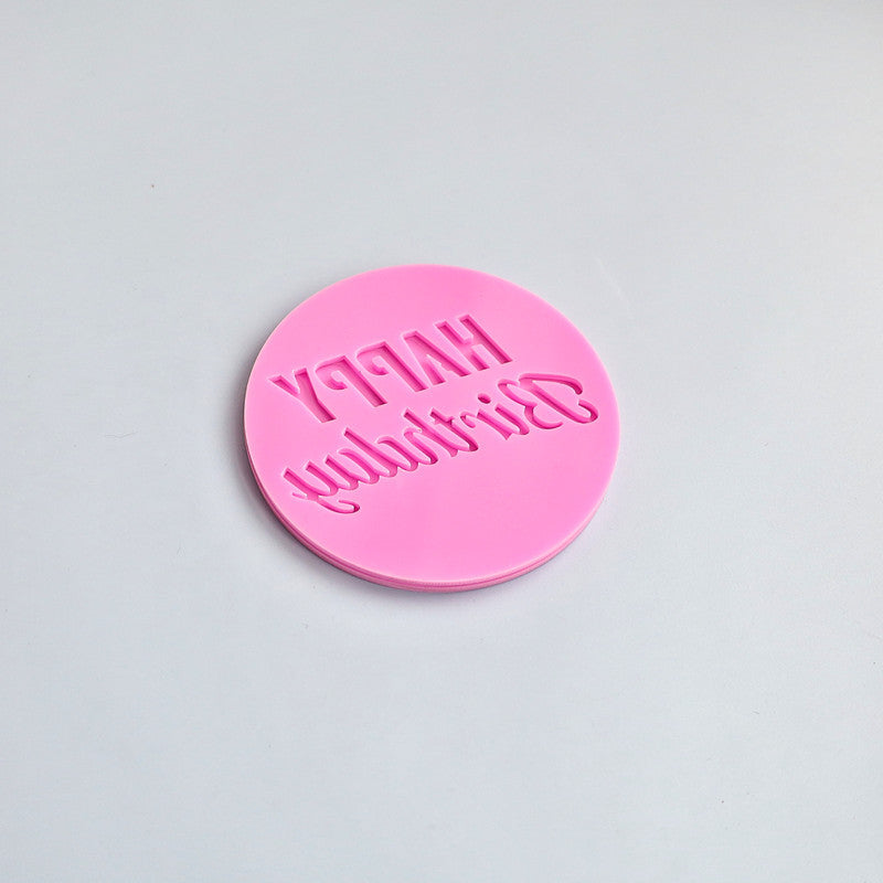 Birthday Cake Embosser Stamp