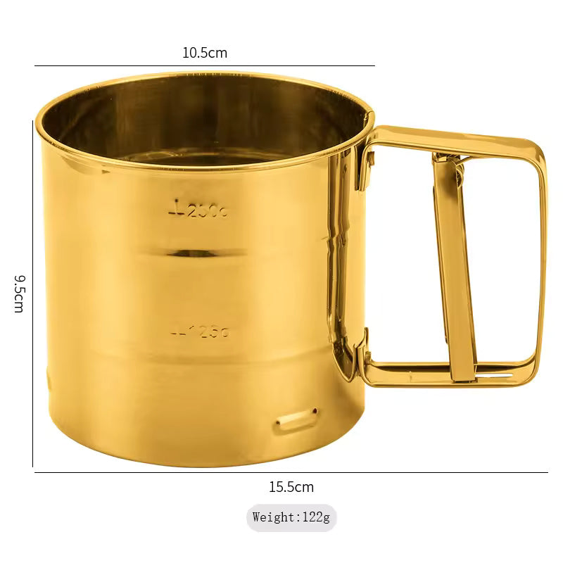 Large Powdered Sugar Flour Sifter Cup