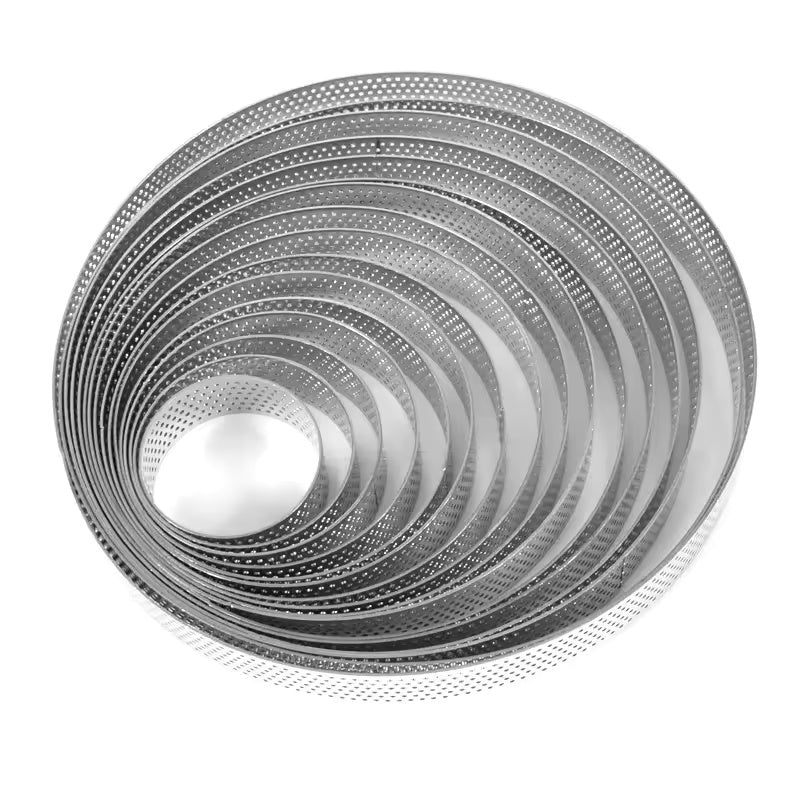 Heat-Resistant Round Tart Ring Set