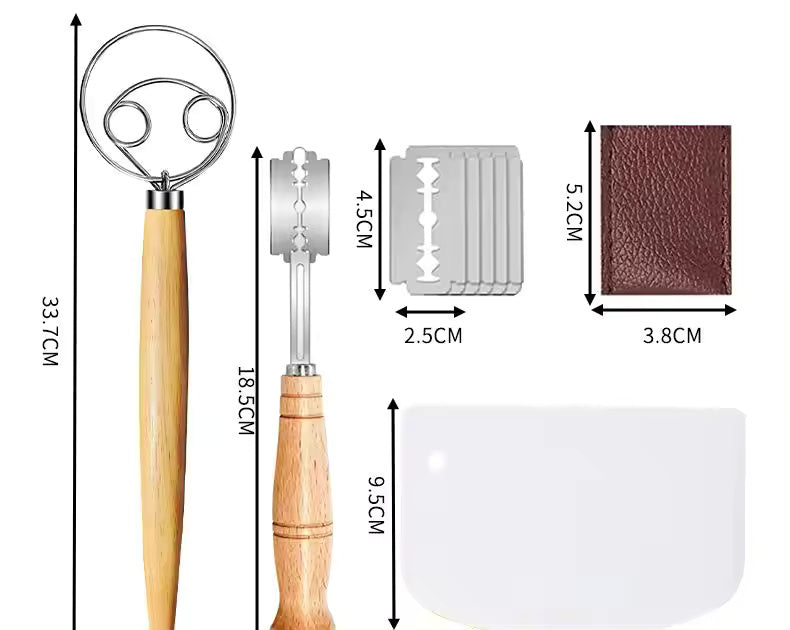 Baking Kit, Flour Mixer & fermentation Basket Set
