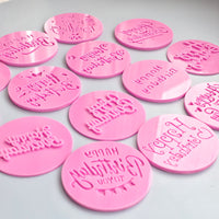 Birthday Cake Embosser Stamp