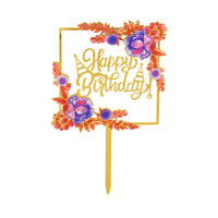 Acrylic Happy Birthday Cake Topper