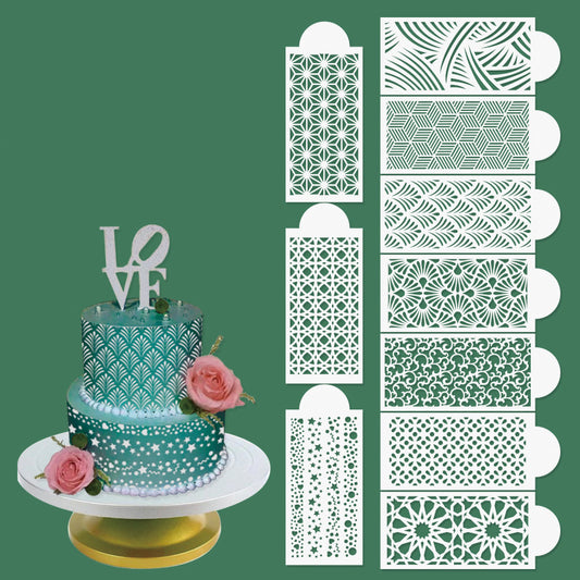 Elegant Cake Side Stencil