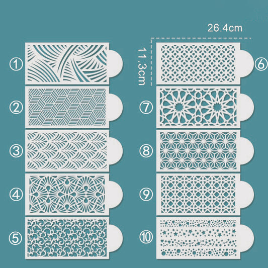 Elegant Cake Side Stencil