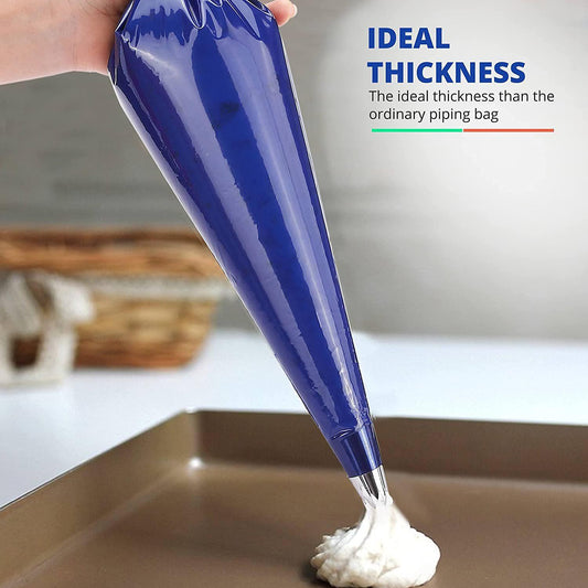 Blue Disposable Plastic Piping Bag