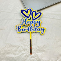 Acrylic Happy Birthday Cake Topper