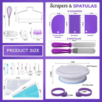137-Piece Cake Baking Decorating Kit