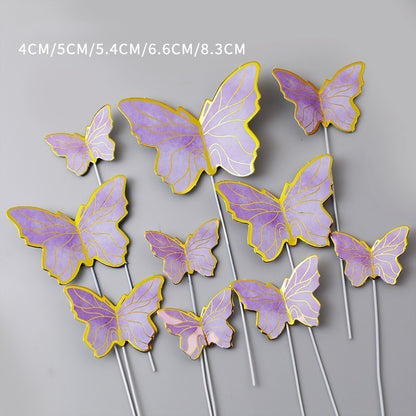 Pink Butterfly Cake Toppers