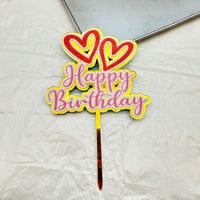 Acrylic Happy Birthday Cake Topper