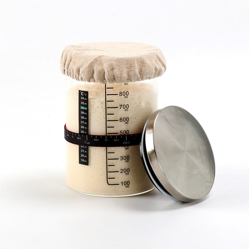 1000ml Sourdough Starter Jar with Bamboo Lid