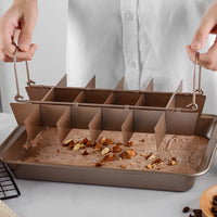 Non-Stick Brownie Cake Mold Pans with Dividers