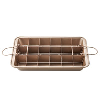 Non-Stick Brownie Cake Mold Pans with Dividers