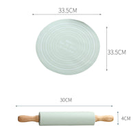 2-Piece Rolling Pin and Pastry Mat Set