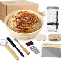 12-Piece Baking Kit Flour Mixer Fermentation Basket Set