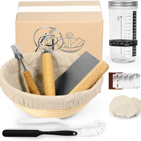 12-Piece Baking Kit Flour Mixer Fermentation Basket Set
